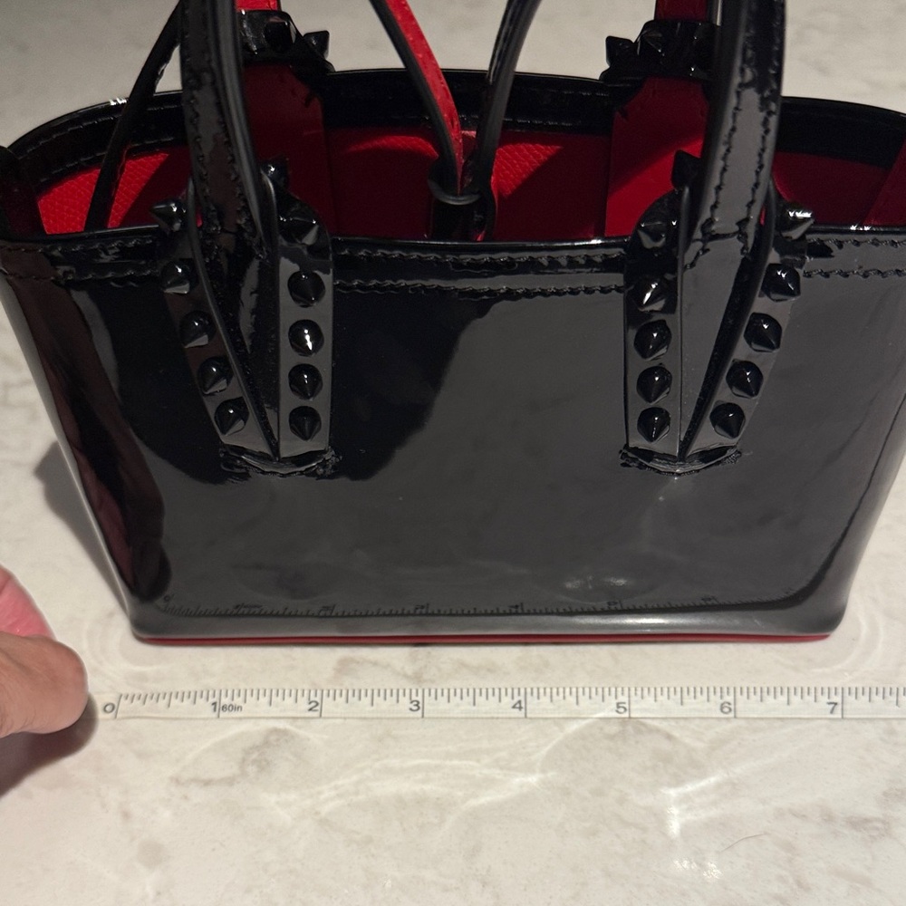 Christian Louboutin Black and Red Women's Handbag - Picture 13 of 14
